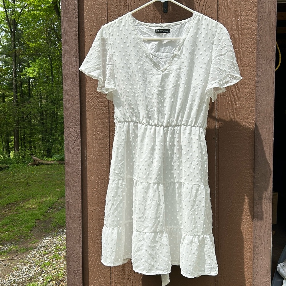 Brand new white SHEIN dress size L